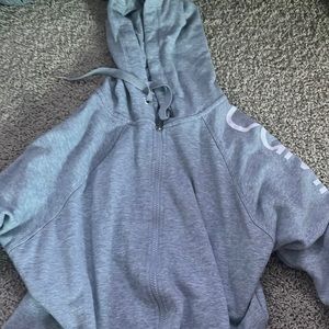 Calvin Klein zip up grey sweater